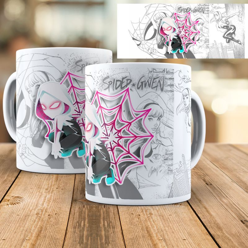 Caneca Gwen Stacy / Spider Gwen - Plástica 325 ml