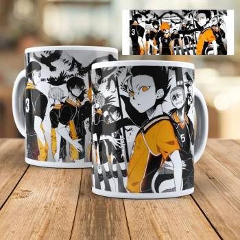 Caneca Haikyuu!! - Plástica 325 ml