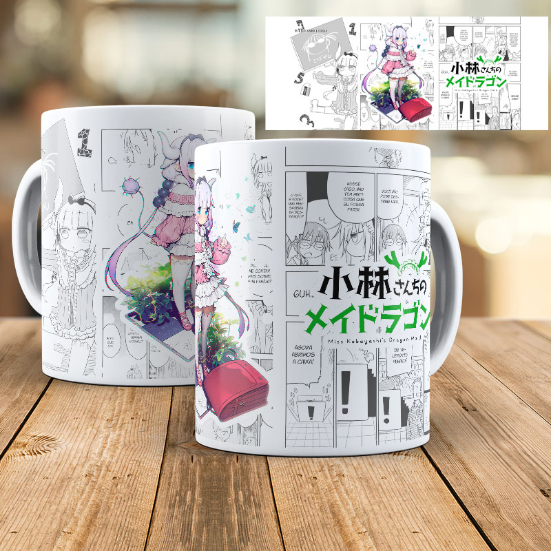 Caneca kobayashi-san chi no maid dragon - Plástica 325 ml