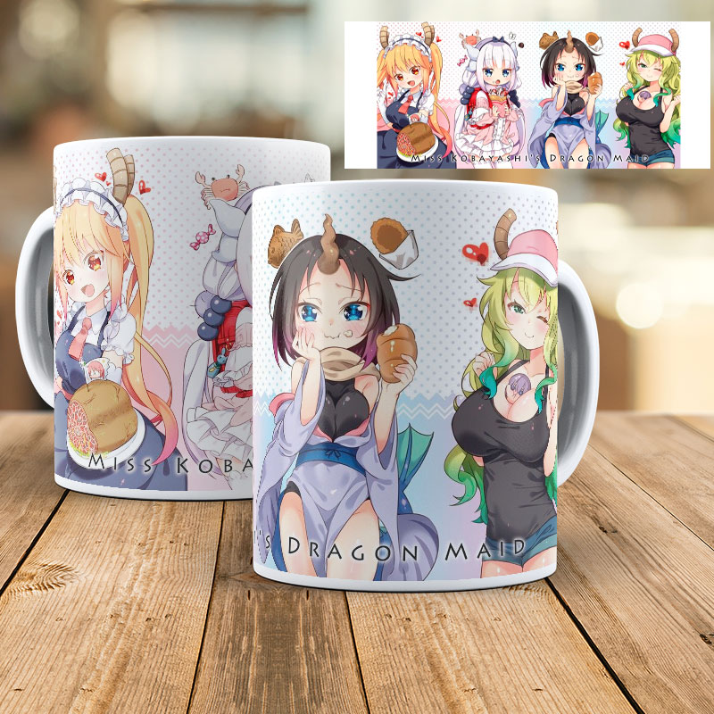 Caneca kobayashi-san chi no maid dragon - Plástica 325 ml