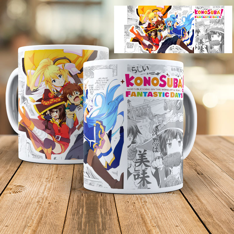 Caneca Konosuba- Plástica 325 ml