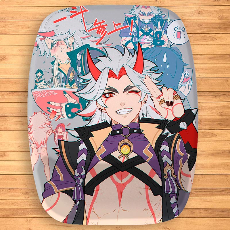 Mouse Pad Ergonômico Genshin Impact - varias estampas